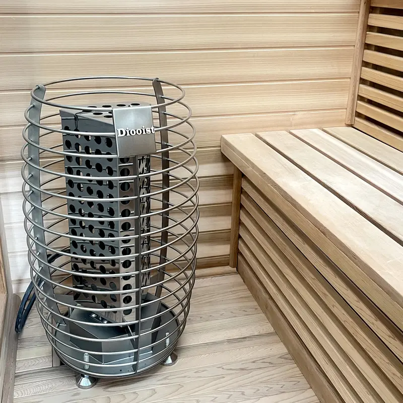 Factory Direct Sales Large Capacity Outdoor Wooden Sauna with Customizable Wet Steam Function