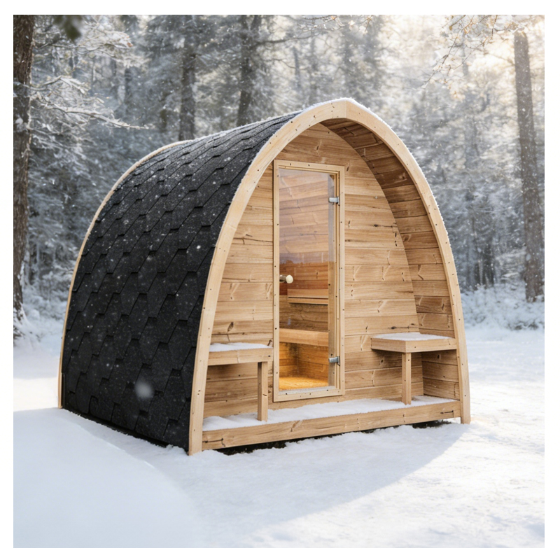 Premium Outdoor Sauna Cabin  HemlockCedar Construction, Factory Direct Sale