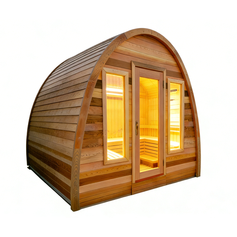Outdoor Oval Sauna Room  Factory Direct, Customizable for Garden & Patio