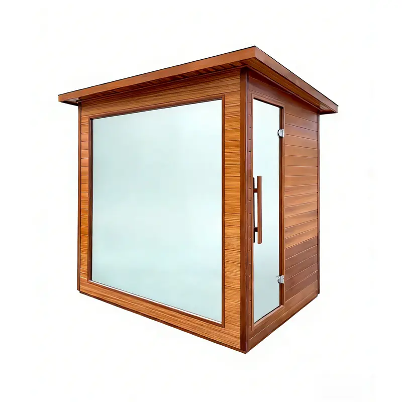 Factory Direct Sales Large Capacity Outdoor Wooden Sauna with Customizable Wet Steam Function