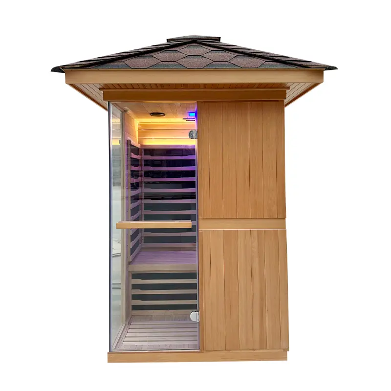 Modern Eco-Friendly Far Infrared Cedar Wood Electric Plug-Powered Indoor Home Use Sauna