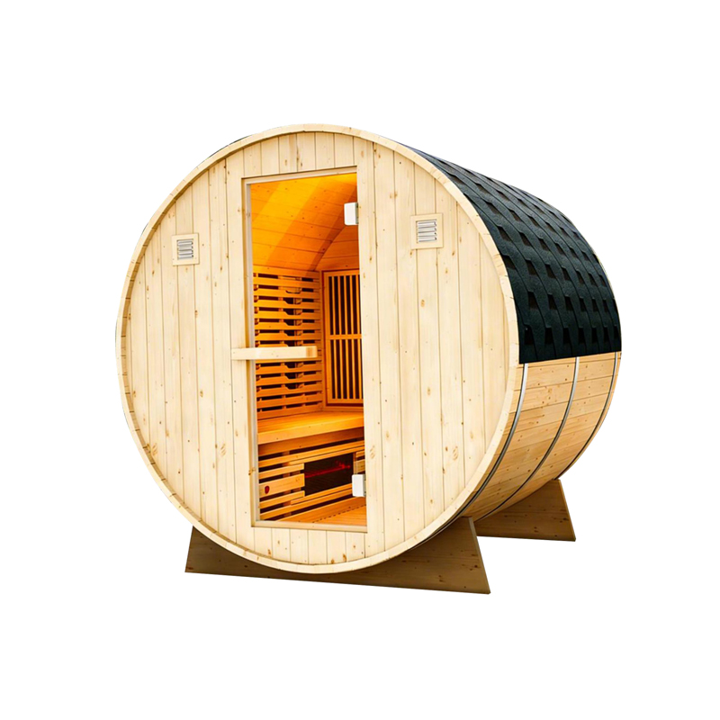 Wholesale Canadian HemlockCedar Traditional Steam Sauna  Barrel Sauna  Outdoor Sauna