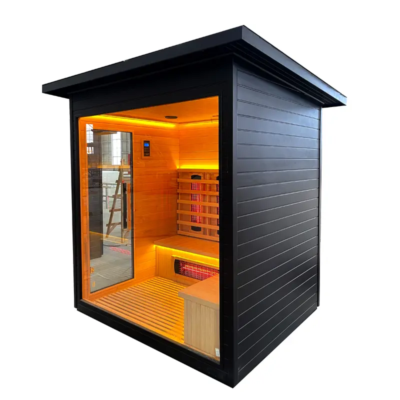 2-4 Person Outdoor Home Dry Sauna Room, Made in China Factory