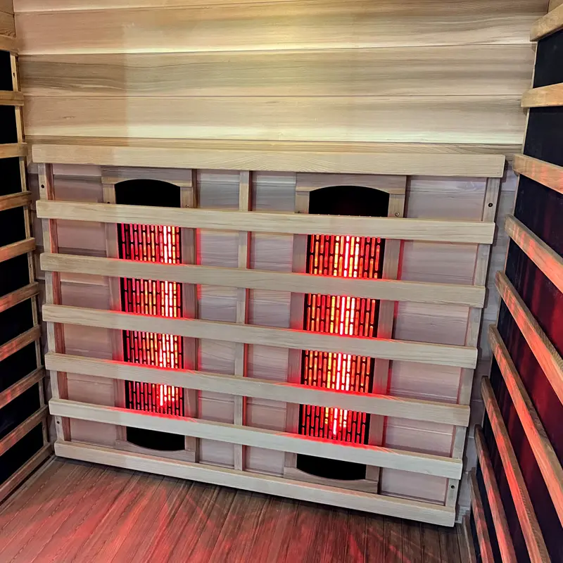 Premium 2-Person Infrared Sauna – Dual Heating System & Starry Sky Lighting Panel